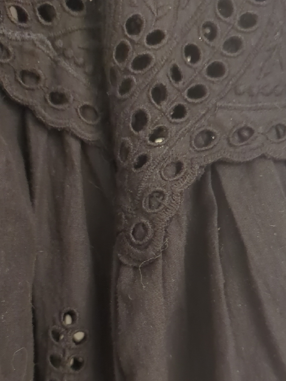 Misa Los Angeles Black Eyelet Tassel Tunic - Picture 3 of 3
